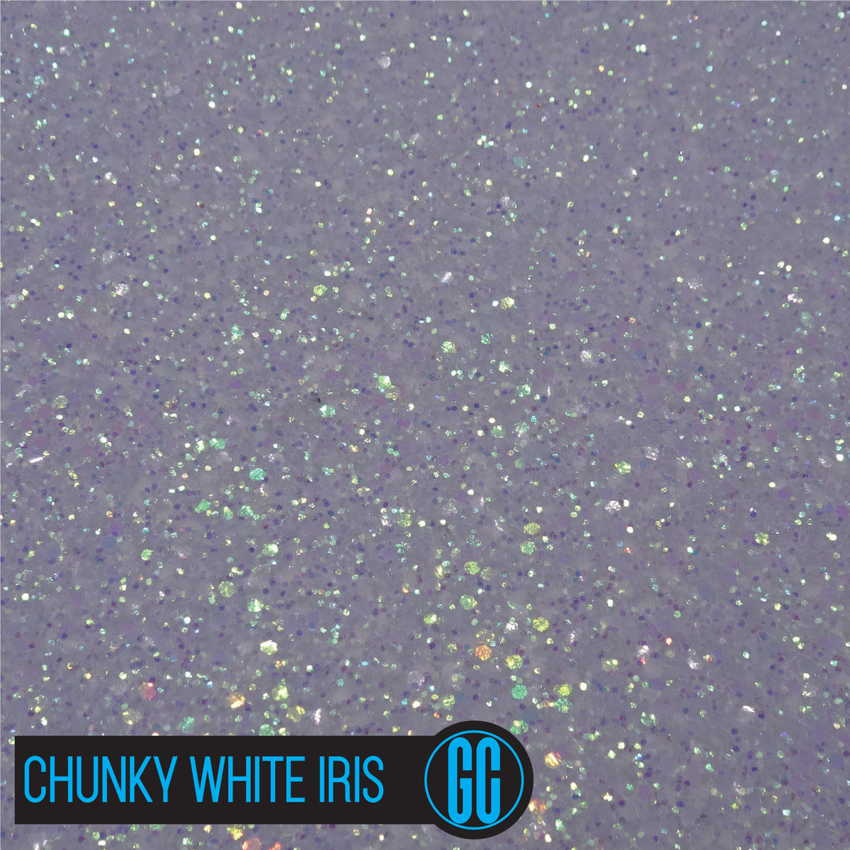 A4 Size Chunky White Iris Glitter Fabric Glitter Crafts UK